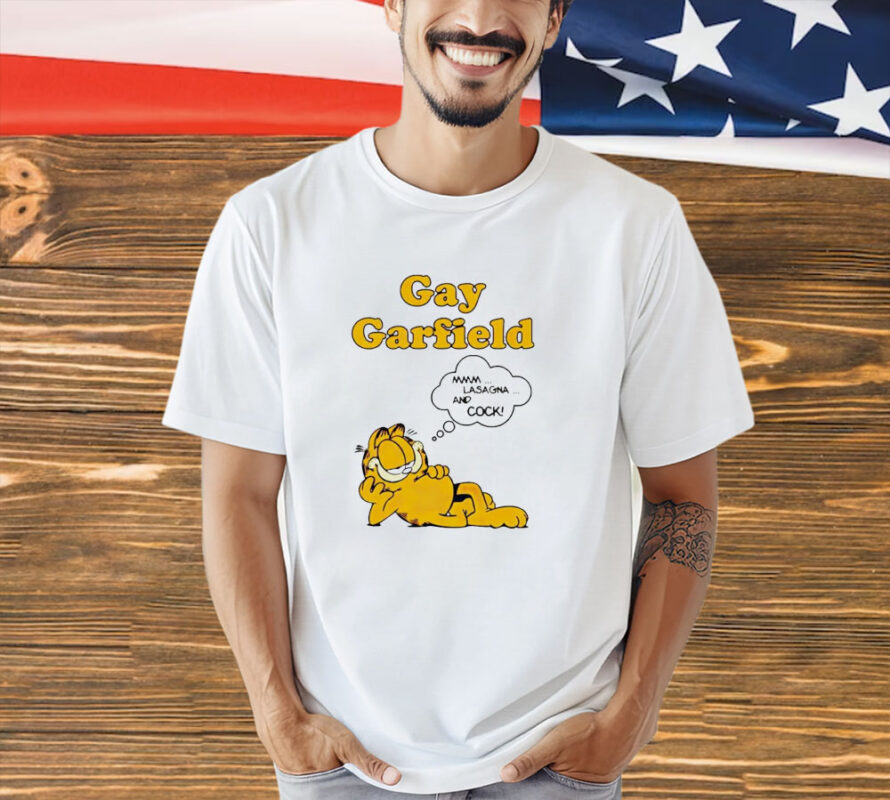 Gay Garfield lasagna cock shirt