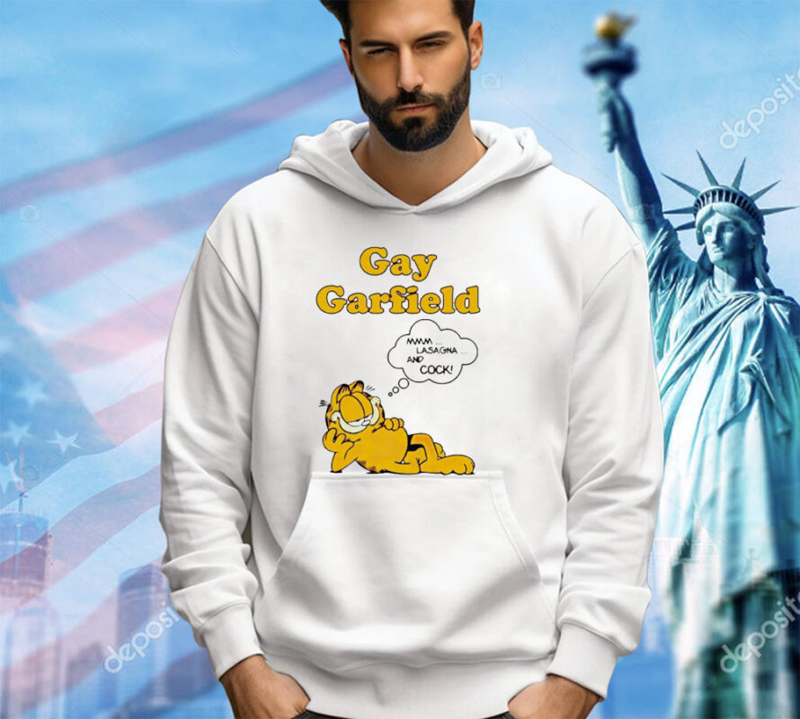 Gay Garfield lasagna cock shirt