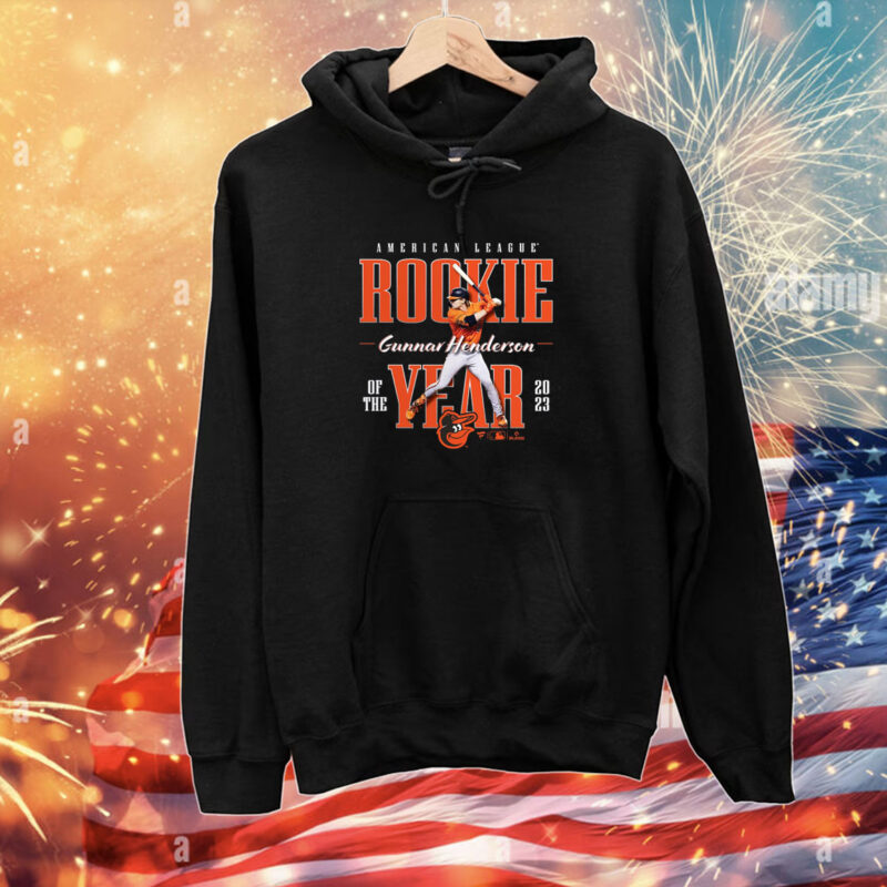 Gunnar Henderson Baltimore Orioles 2023 Al Rookie Of The Year Hoodie T-Shirt