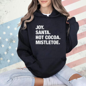 Joy Santa Hot Cocoa Christmas shirt