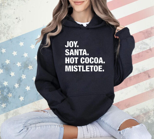 Joy Santa Hot Cocoa Christmas shirt