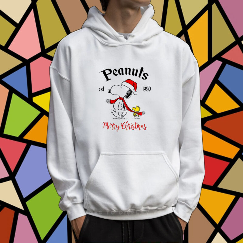 Peanuts Est 1950 Merry Christmas Tshirt Hoodie