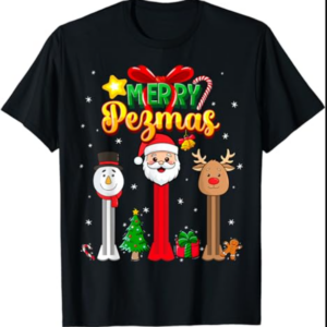 Candy Dispenser Collector Christmas Merry Pezmas T-Shirt