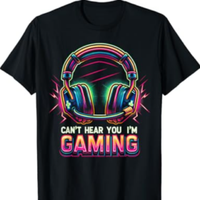 Funny Gamer Shirt for Boys Teens Men Video Gaming Graphic T-Shirt