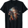 Native American Indian Headpiece feathers for Men and Women T-Shirt