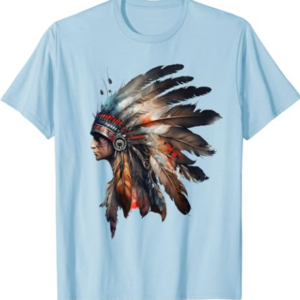 Native American Indian Headpiece feathers for Men and Women T-Shirt
