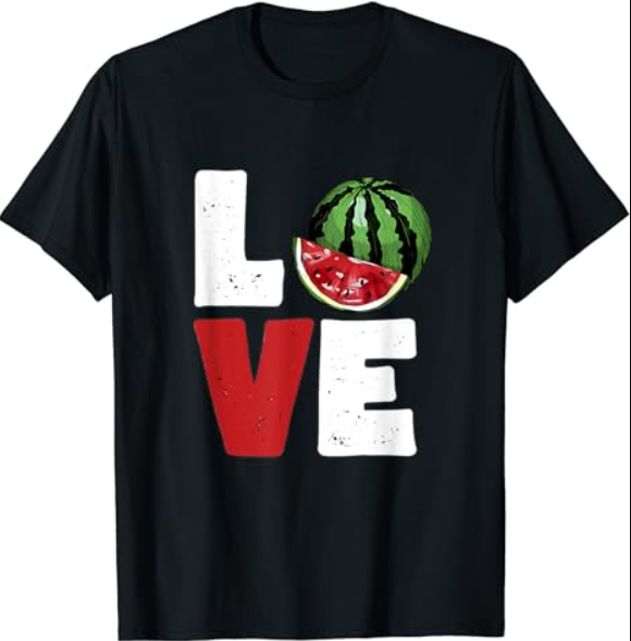 Love Watermelon Women Shirt Watermelon Lovers for kids girls T-Shirt