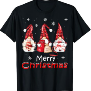 Gnome Family Christmas Shirts For Women Men Buffalo Plaid T-Shirt