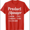 Product Manager Shirt Funny Gift T-Shirt