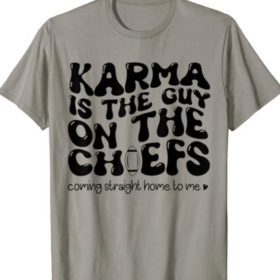 Retro Groovy Karma Is the Guy on the Chief T-Shirt