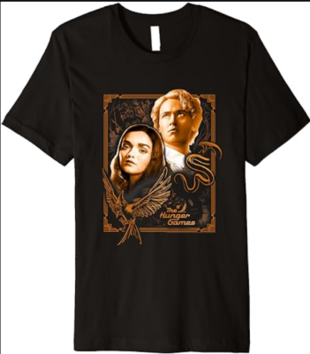 The Ballad of Songbirds and Snakes Framed Lucy Gray & Snow Premium T-Shirt
