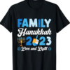 Funny Family Hanukkah 2023 Love And Light Jewish Holiday T-Shirt
