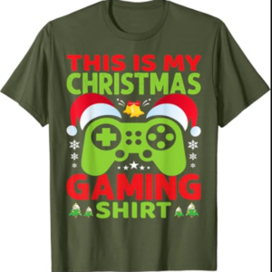 This Is My Video Gaming Christmas Shirt Gamer Gaming Xmas T-Shirt