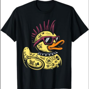 Punk Duck Duckling Punk Rocker T-Shirt