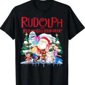 Cute Rudolph The Red Nosed Reindeer Christmas Special Xmas T-Shirt