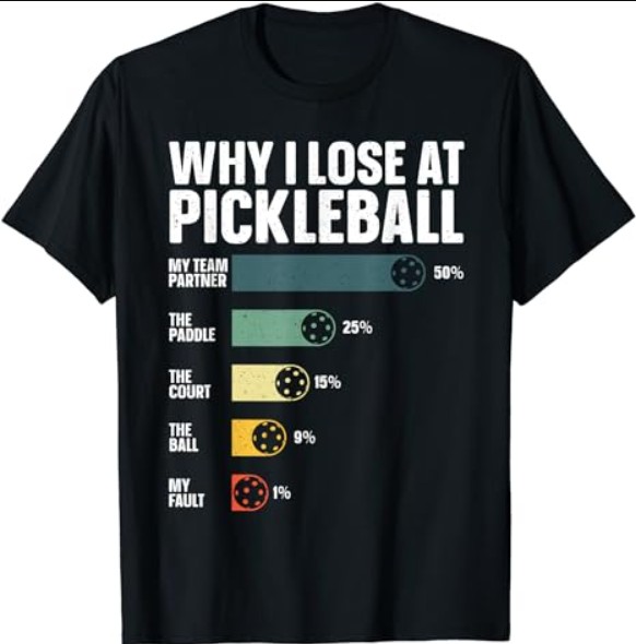 Pickleball Art For Men Women Pickleball Plaryer Pickleball T-Shirt