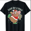 Looking Like A Snack Christmas Mouse Boujee Santa Xmas T-Shirt