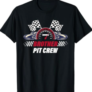 Brother Pit Crew Birthday Car Race Matching Race Day Brother T-Shirt