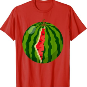 Palestine Map Watermelon Arabic Calligraphy T-Shirt