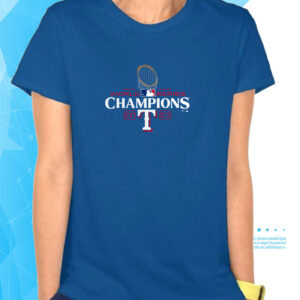 Texas Rangers Fanatics Branded 2023 World Series Champions Official Logo Shirt