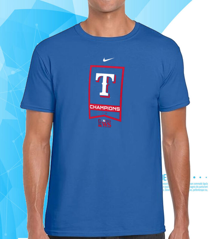 Texas Rangers Nike 2023 World Series Champions Banner Shirt