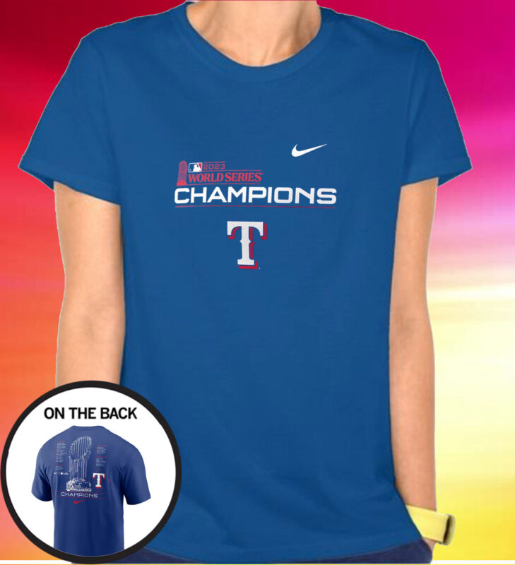 Texas Rangers Nike 2023 World Series Champions Roster Shirts