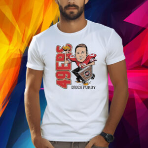 Brock purdy san francisco 49ers homage caricature player T-Shirt