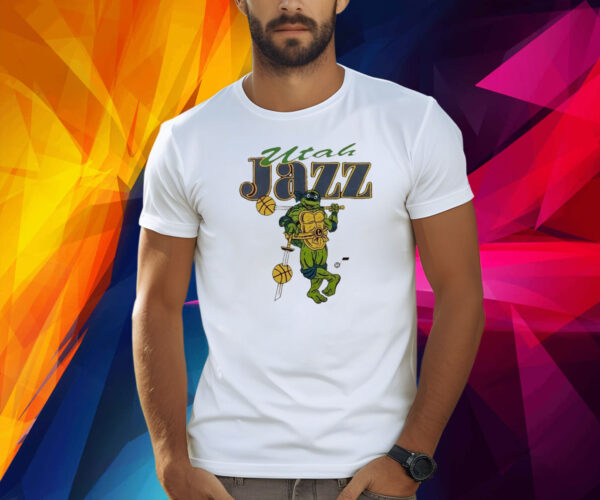 Tmnt Leonardo x Utah Jazz Mascot Shirt