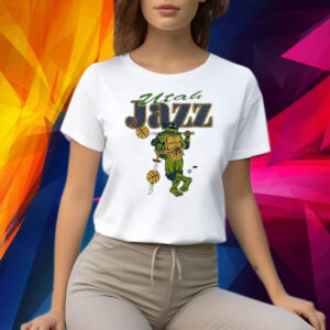 Tmnt Leonardo x Utah Jazz Mascot Shirt