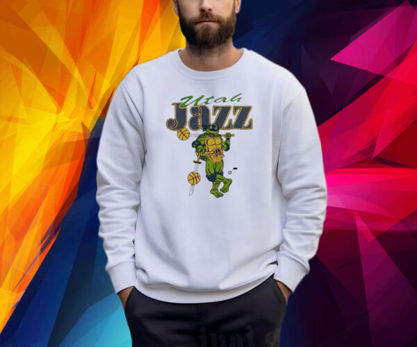 Tmnt Leonardo x Utah Jazz Mascot Shirt