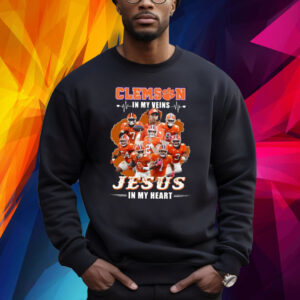 Clemson In My Veins Jesus In My Heart Shirt