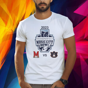 Auburn vs Maryland Football 2023 Music City Bowl Logo Matchup Shirt