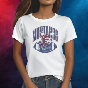 Smu Mustangs Football Retro Angry Mustang Shirt