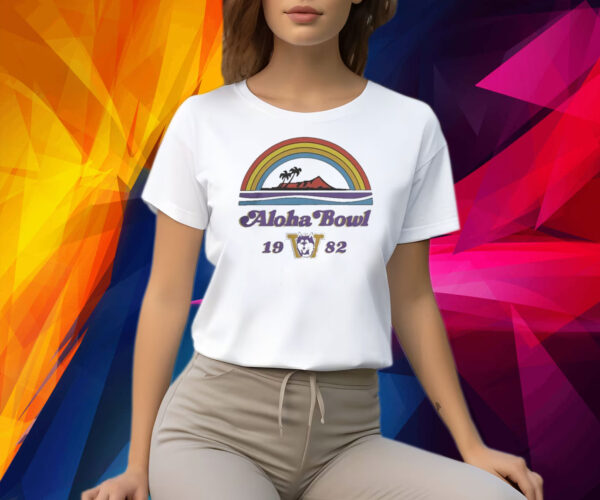Simply Seattle Washington Huskies Aloha Bowl Ringer Shirt