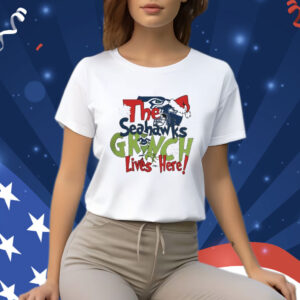The Seahawks Grinch Lives Here Christmas TShirts