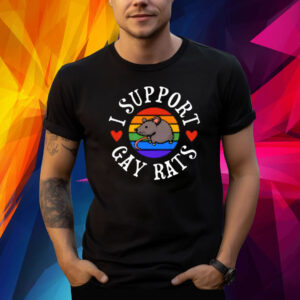 I Support Gay Rats Lgbtq Ally Pun Joke Parade Shirt