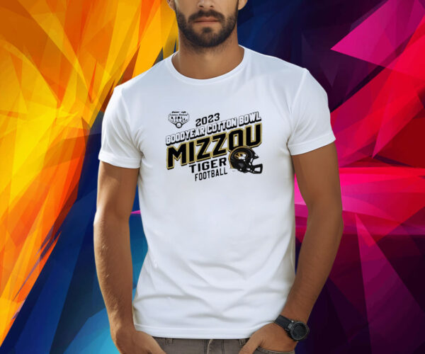 2023 Goodyear Cotton Bowl Merch Mizzou Tigers Helmet Shirt