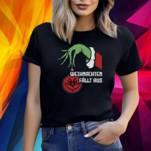 Grinch Face Weihnachten Fällt Aus Shirt