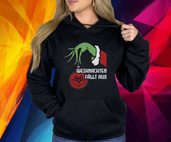 Grinch Face Weihnachten Fällt Aus Shirt