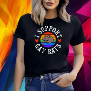 I Support Gay Rats Lgbtq Ally Pun Joke Parade Shirt