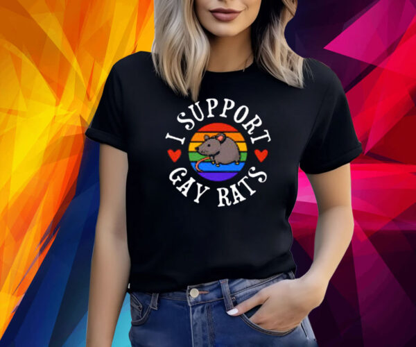 I Support Gay Rats Lgbtq Ally Pun Joke Parade Shirt