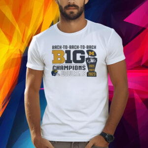 Michigan Wolverines Logo 2023 Big 10 Trophy Conference Champions Shirt