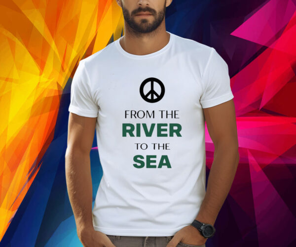 Peace Symbol From The River To The Sea Shirt