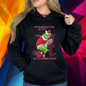 Alabama crimson tide team NFL roll tide even the grinch can’t steal the tide’s christmas pride mascot Shirt