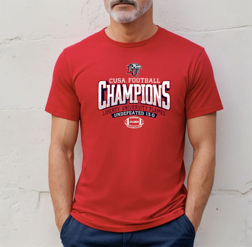 Liberty Flames 2023 C-Usa Football Conference Champions T-Shirt