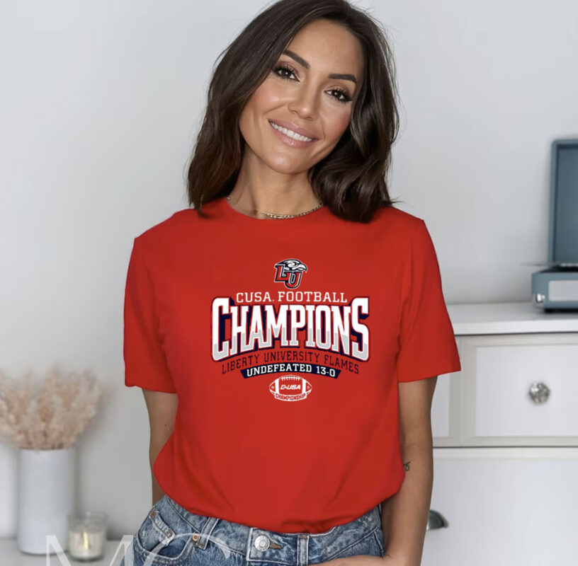 Liberty Flames 2023 C-Usa Football Conference Champions T-Shirt