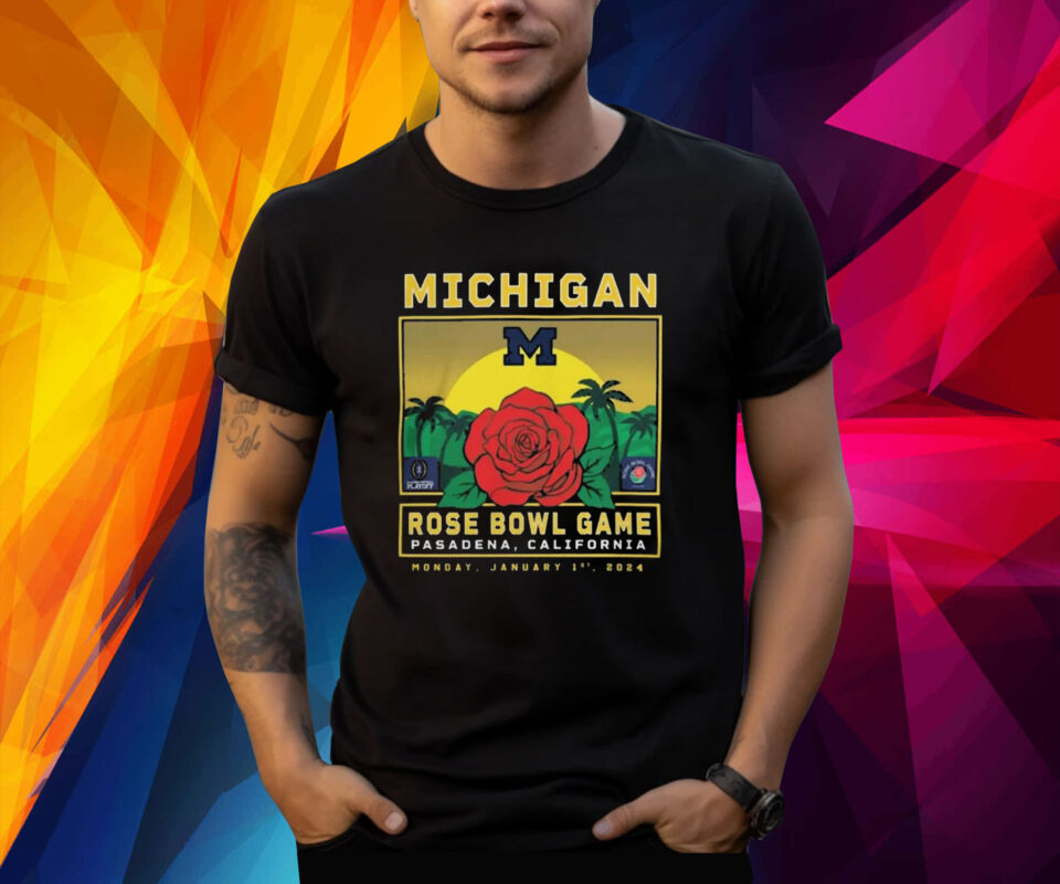 2024 Rose Bowl Michigan Wolverines Shirt