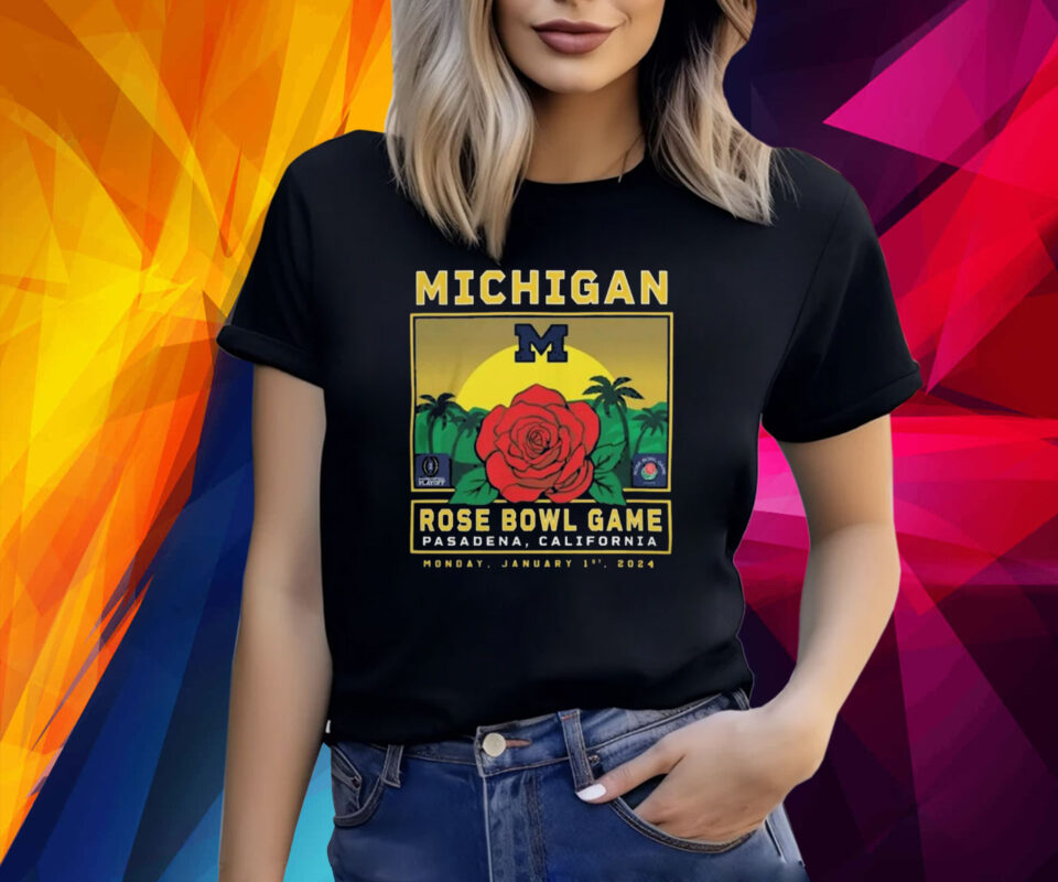 2024 Rose Bowl Michigan Wolverines Shirt