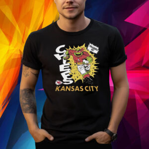 TMNT Raphael x Kansas City Chiefs Mascot Shirt