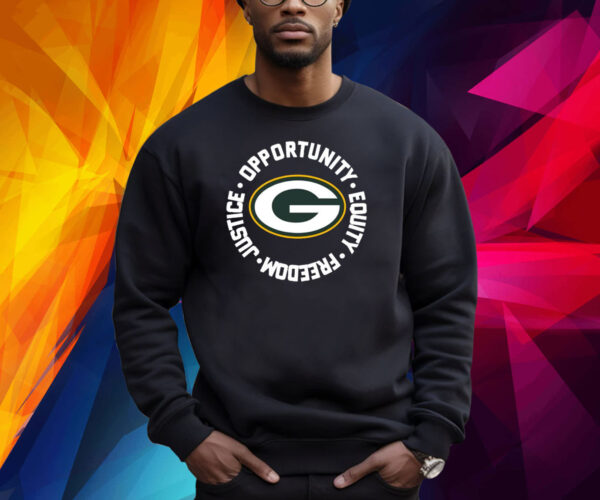 Green Bay Packers Opportunity Equality Freedom Justice Shirt